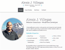 Tablet Screenshot of alexisvillegas.com